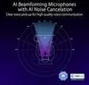 Diagram illustrating AI beamforming microphones with AI noise cancellation. Náhled obrázku produktu