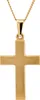 Gold Anhänger Kreuz mit Goldkette massiv 585 - 14 Karat Produktbild-Vorschau 3