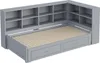 Massivholzsofa(Grau)Mit Ausziehbarem Bett,Mit Produktbild-Vorschau 9