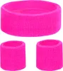 KarneLux Neon Schweißbänder Set - Retro 80er 90er Outfit Produktbild-Vorschau 1