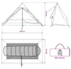 Namiot trekkingowy vidaXL, 222 x 85 x 125 cm, kolor zielony Podgląd zdjęcia produktu 8