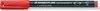 A red Staedtler Lumocolor permanent marker is shown against a white background. Produktbild-Vorschau