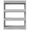 vidaXL Bücherregal/Raumteiler Grau Sonoma 80x30x103 cm Produktbild-Vorschau 3
