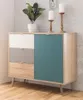 Kommode CUBA Sideboard Anrichte Sonoma Eiche weiß grau Produktbild-Vorschau 1