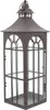 Große Metall-Laterne, schwarz, 15x15x45cm, Deko-Laterne, Produktbild-Vorschau 5