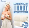Frottier Badetücher 2er Pack 100x150cm, 100% Baumwolle, Produktbild-Vorschau 2