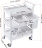 SucceBuy 3-stöckiger Laborwagen, Mehrzweckwagen mit 3 Produktbild-Vorschau 8