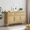 vidaXL Kredens FLORO wosk brązowy 114x43x74 cm lite drewno Podgląd zdjęcia produktu 3
