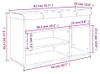 vidaXL Ławka na buty dąb sonoma 82x32x45,5 cm Materiał Podgląd zdjęcia produktu 7