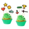 Muffindeko "Game On" Gaming Party 8 Picker Produktbild-Vorschau 1