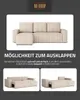 MR GROUP Ecksofa L Form Bergamo 240x142 cm mit Produktbild-Vorschau 5