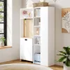 Klappbarer Schreibtisch mit Bücherregal (2-in-1), Produktbild-Vorschau 3
