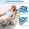 COSTWAY 2 chaises de plage pliantes, chaises de camping Voir les images du produit 5