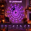 Decoración LED para Halloween: red de arañas de 1 metro, Vista previa de la imagen del producto 5