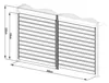 Zubehör G21 drehbare Lamellenwand 3,7 x 2,2 m für Pergola Produktbild-Vorschau 5