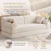 MODFU Dreisitzer Schlafsofa aus Cordstoff, Relaxsofa mit Produktbild-Vorschau 6