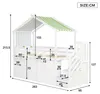 Stapelbed van 90x200 cm met kledingkast, opbergtrap, Productafbeelding-voorbeeld 4