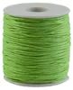 90 Meter / 1 Spule gewachste Baumwollschnur, 1mm hellgrün Produktbild-Vorschau