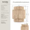 Kinkiet Lignea Lux z juty w stylu boho, 40 W Podgląd zdjęcia produktu 5