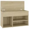 vidaXL Lavice na boty Sonoma dub 80x30x45 cm výrobek z Náhled obrázku produktu 4