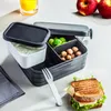 bento lunchbox take a break midi - nordic black Produktbild-Vorschau 12