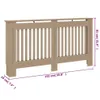 vidaXL Heizkörperverkleidung 152x19x81 cm MDF Produktbild-Vorschau 12