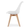 Set da pranzo 1+4, tavolo KAMI 80x80 bianco + sedia BALI Anteprima dell’immagine prodotto 6
