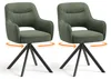 Lot 2 Chaise pivotante premium avec demi-accoudoirs - Base Voir les images du produit 1