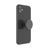 A black smartphone with a PopSocket attached to the back, shown from a diagonal angle against a white background. Podgląd zdjęcia produktu