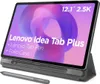 A Lenovo Idea Tab Plus tablet with a folio case and stylus, displayed at an angle. Produktbild-Vorschau