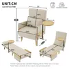 Merax Sessel, 3-in-1 Umbausessel mit Schlaffunktion, 6-fach Produktbild-Vorschau 7