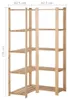 vidaXL Rohový úložný regál s 5 policemi 82,5x82,5x170 cm Náhled obrázku produktu 6