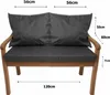 Bankkissen für 2 Personen Anthrazit| Sitzkissen 120x60x50 Produktbild-Vorschau 3