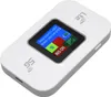 A white portable 5G/LTE mobile hotspot router with a small screen displaying network information. Náhľad obrázku produktu