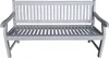 A white wooden garden bench. Produktbild-Vorschau