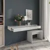 Etagère Vicco Sherry Blanc Haute brillance 120x12cm avec Voir les images du produit 5