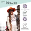 styleBREAKER Dámsky slučkový šál s farebným vzorom pierok, Náhľad obrázku produktu 11
