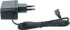 A black power adapter with a European plug and a black cable with a connector. Produktbild-Vorschau