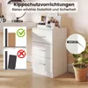 COSTWAY Nachttisch mit Ladestation, Nachtschrank mit 3 Produktbild-Vorschau 6