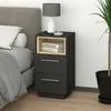 Table de chevet Vicco Beatrice Anthracite 36x68cm, Model Voir les images du produit 4