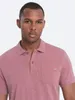 Polo Ombre classic in maglia di cotone rosa L Anteprima dell’immagine prodotto 6