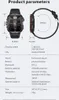Qx11 Smart Watch, 1,96" HD Touchscreen IP67 Fitness-Tracker Produktbild-Vorschau 10