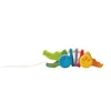 PlanToys giocattolo in legno alligatore arcobaleno Anteprima dell’immagine prodotto 3