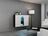 Sideboard Hängesideboard "LUGO" 120x38x90 cm Schwarz/Weiss Produktbild-Vorschau 1