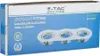 The image shows the product packaging for a V-TAC spotlight fitting. Podgląd zdjęcia produktu