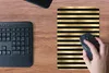 MuchoWow® Mauspad Mousepad Muster - Streifen - Gold 18x27 Produktbild-Vorschau 4