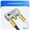 hb-digital SAT Anschlusskabel 20m 135dB 4-Fach Stahl Kupfer Produktbild-Vorschau 7