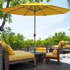 Sonnenschirm 3,5m rund gelb Garten Balkon knickbar mit Produktbild-Vorschau 5