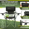 Dunlop Campingstuhl faltbar XXL - Luxus Camping Stuhl Produktbild-Vorschau 3