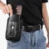 Handy Gürteltasche 1 Stück, Echtes Leder Hüfttasche Herren, Produktbild-Vorschau 3